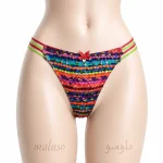شورت زنانه لامبادا طرح دار فانتزی مدل تانگ ملوسو